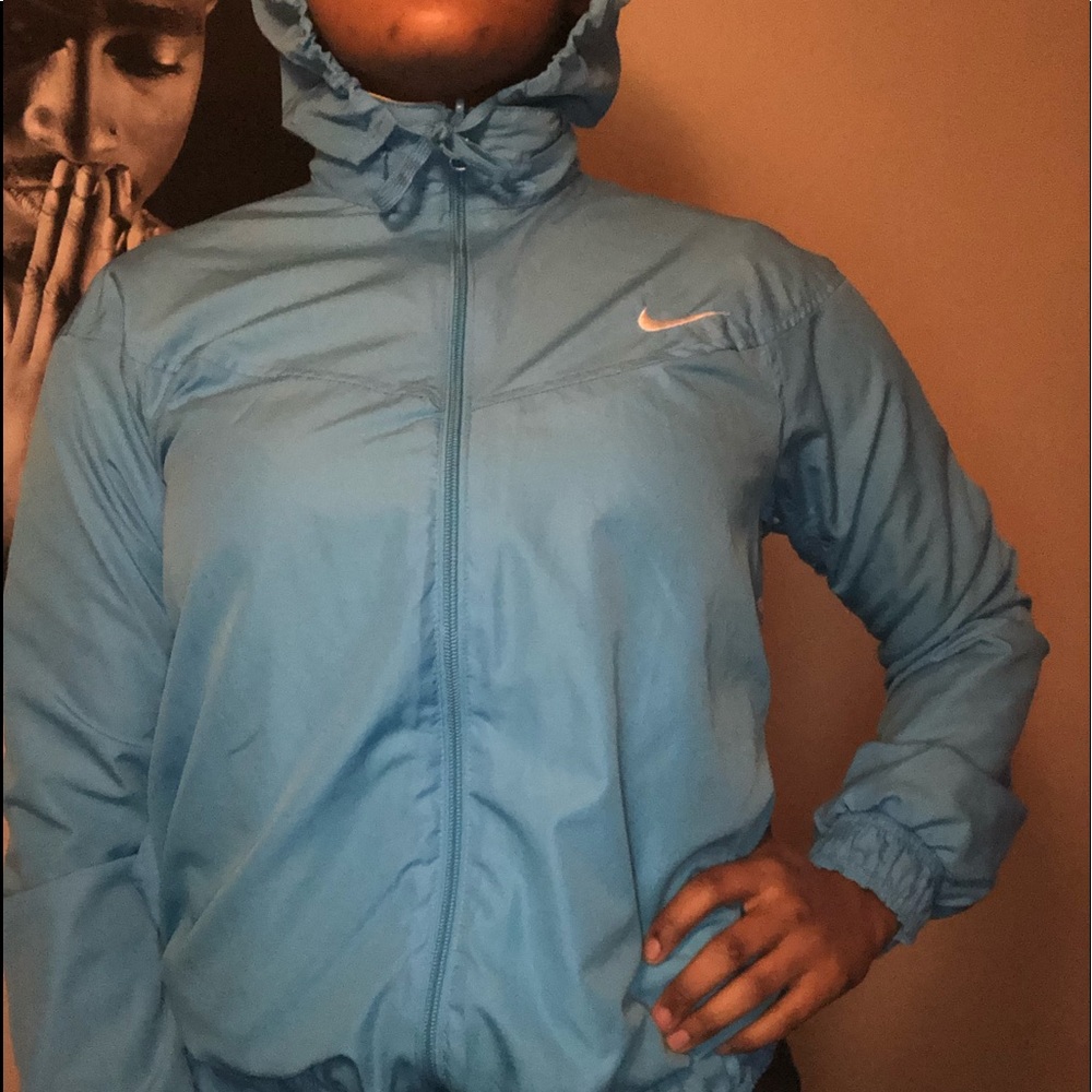 Nike blue windbreaker